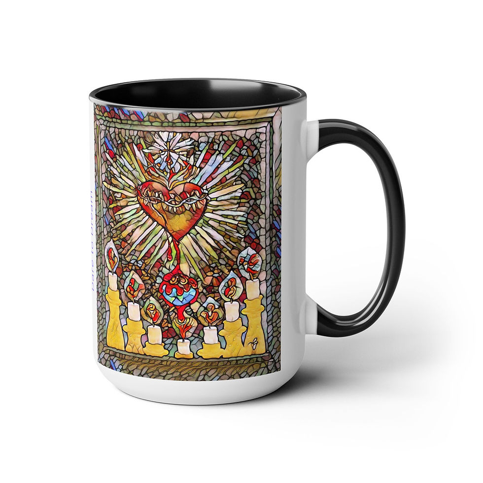 Thumbnail: Two-Tone Coffee Mugs, 15oz