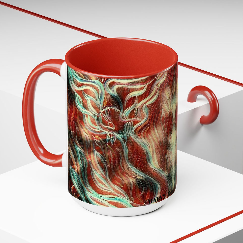 Thumbnail: Two-Tone Coffee Mugs, 15oz
