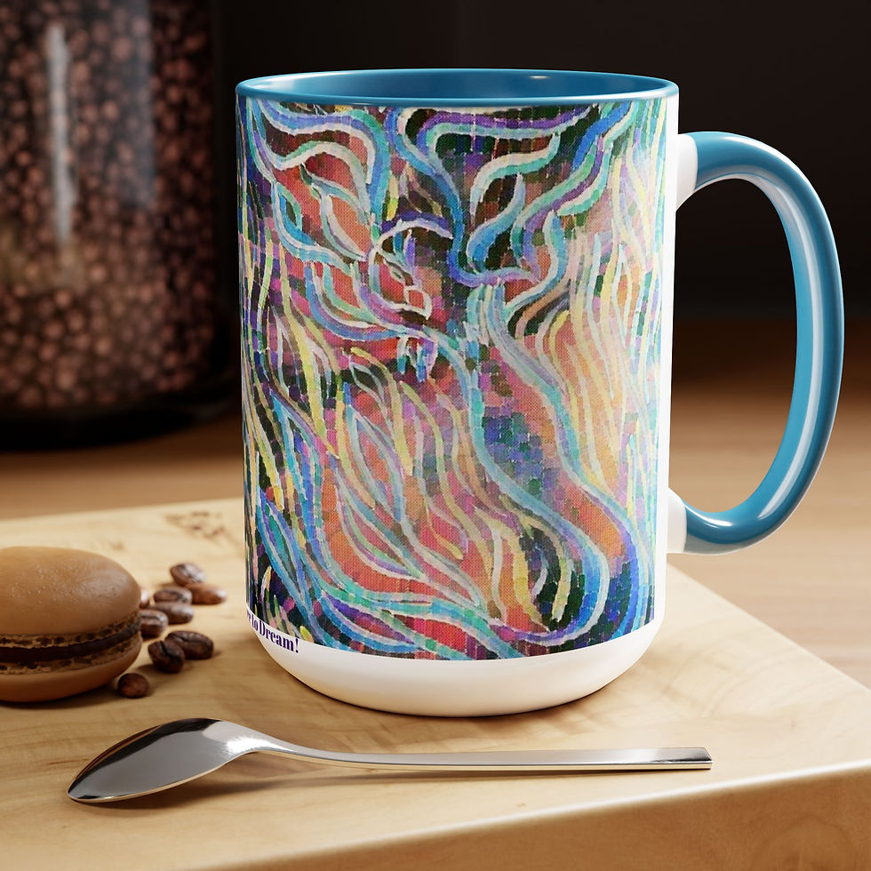 Thumbnail: Two-Tone Coffee Mugs, 15oz