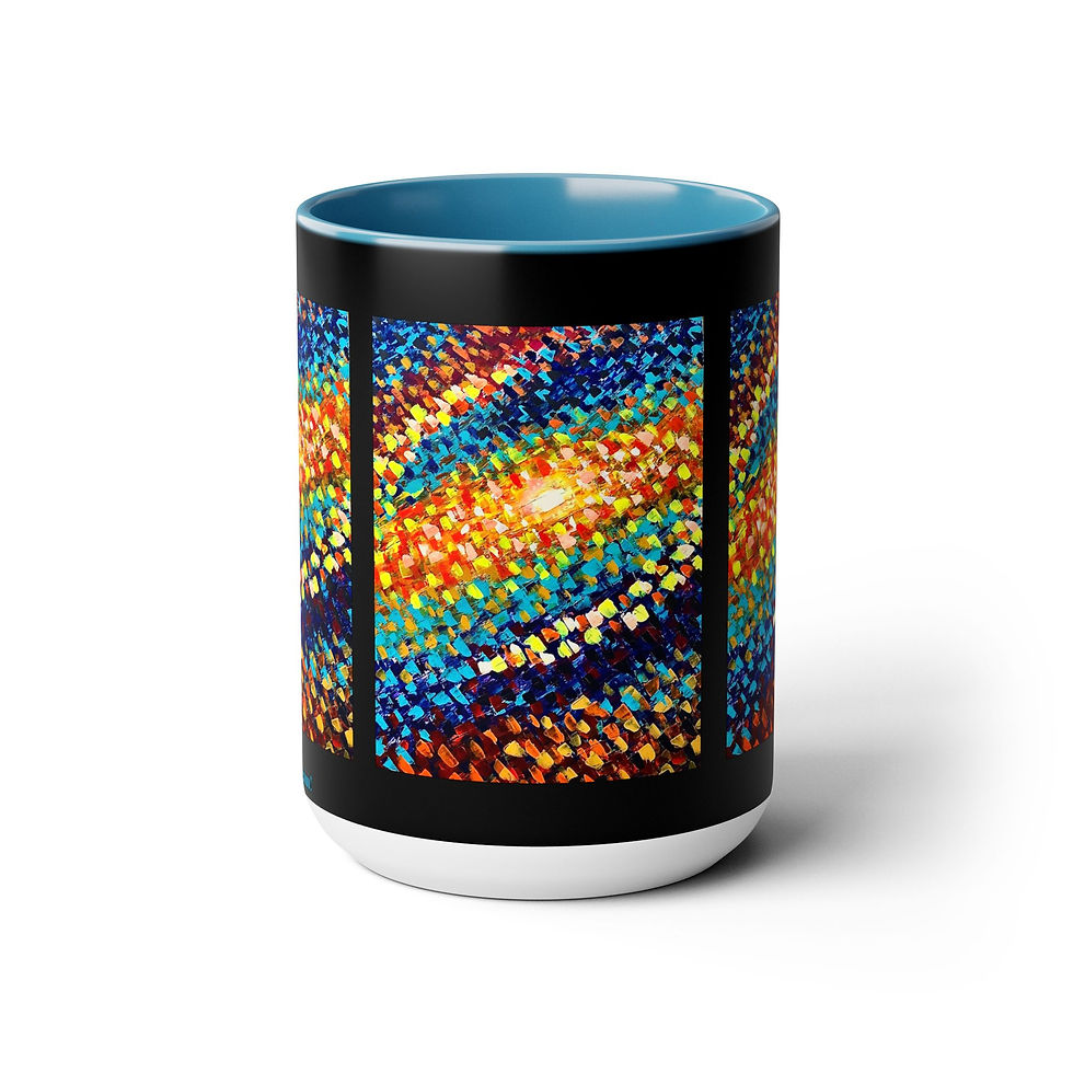 Thumbnail: Two-Tone Coffee Mugs, 15oz