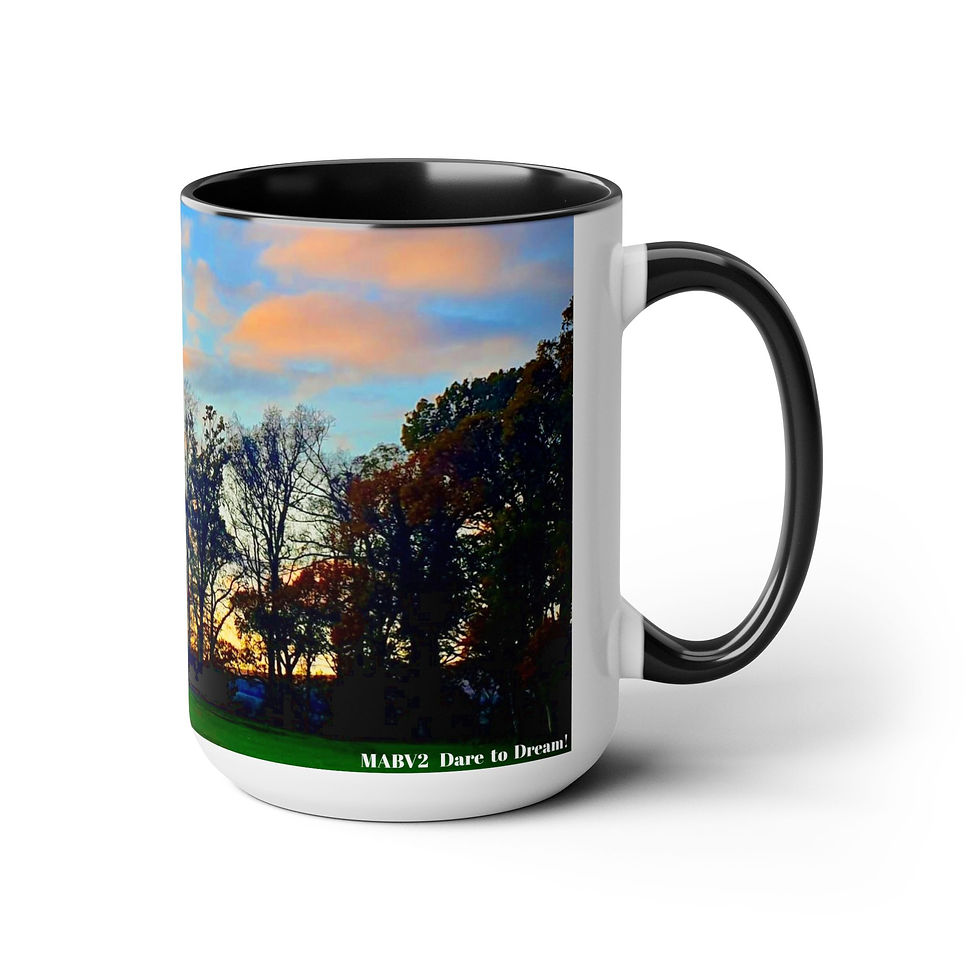 Thumbnail: Two-Tone Coffee Mugs, 15oz