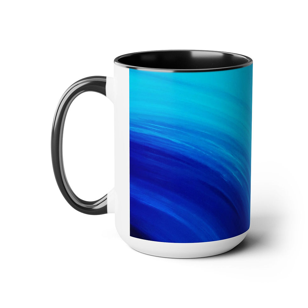 Thumbnail: Two-Tone Coffee Mugs, 15oz