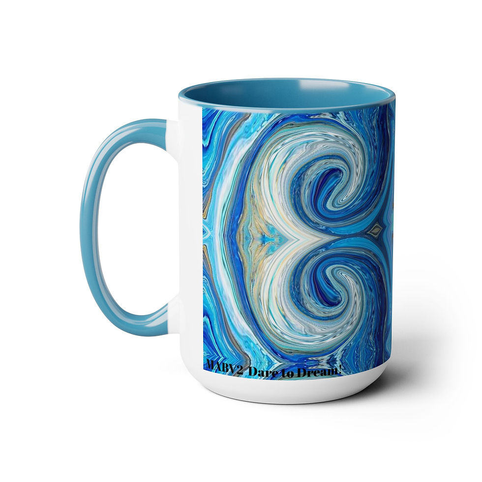 Thumbnail: Two-Tone Coffee Mugs, 15oz