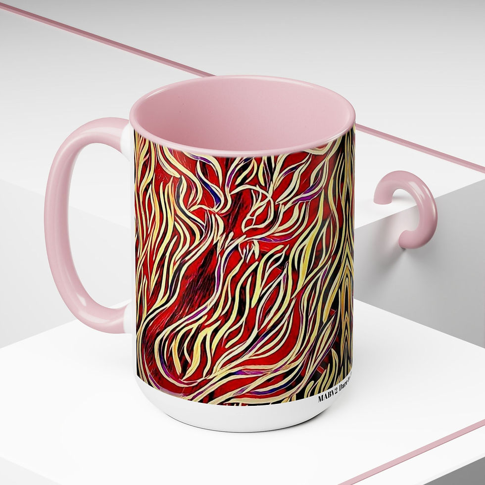 Thumbnail: Two-Tone Coffee Mugs, 15oz
