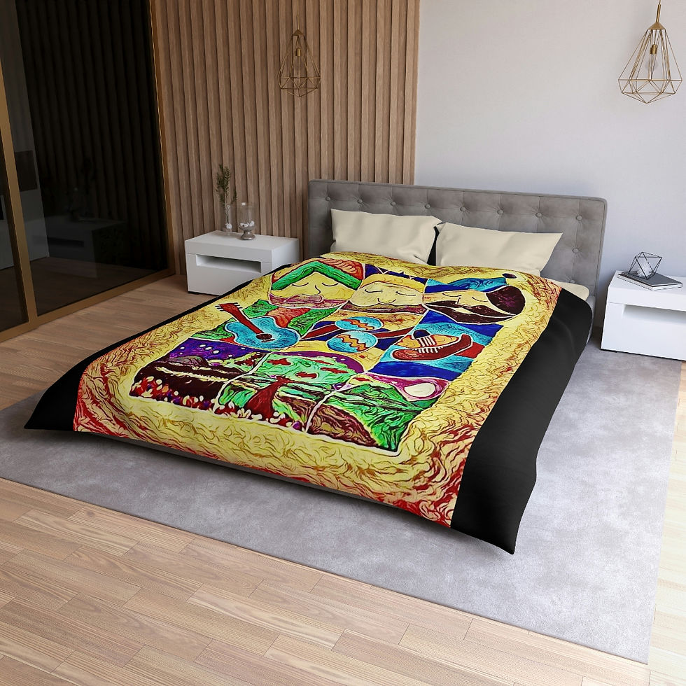 Queen Three Wise Men Microfiber Duvet Cover