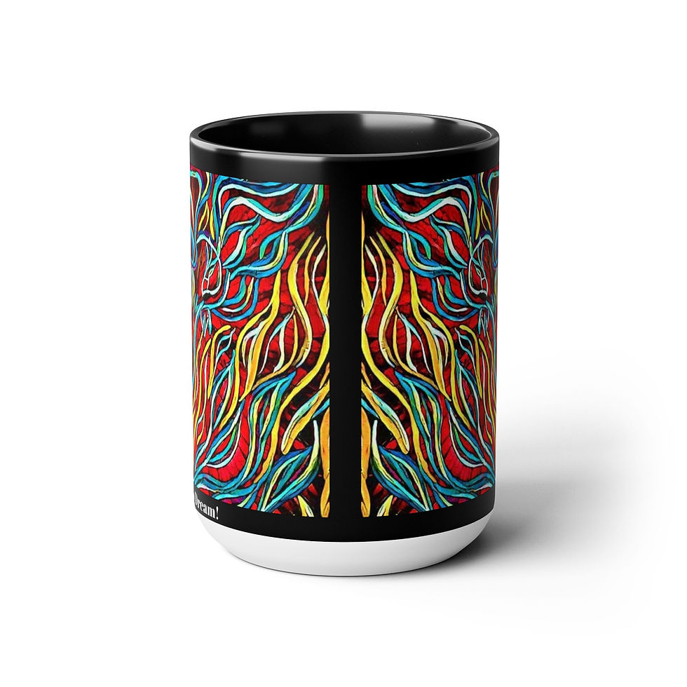 Thumbnail: Two-Tone Coffee Mugs, 15oz