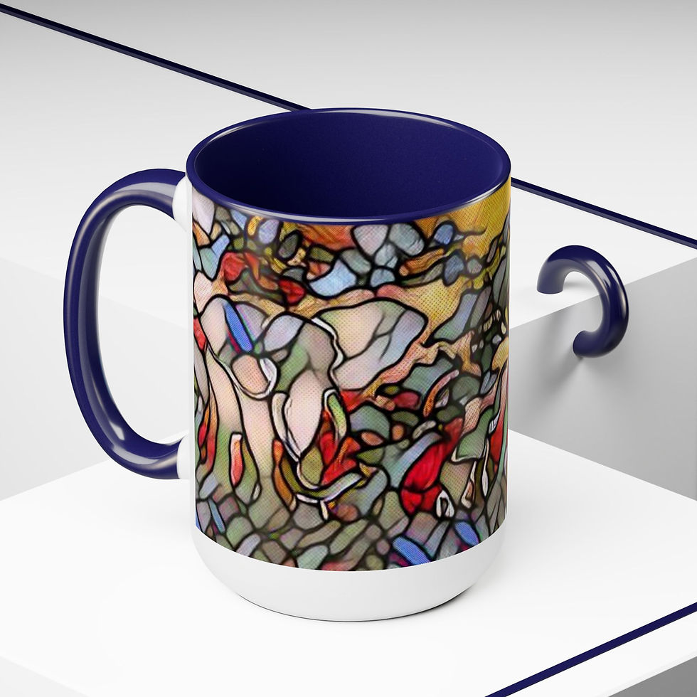 Thumbnail: Two-Tone Coffee Mugs, 15oz