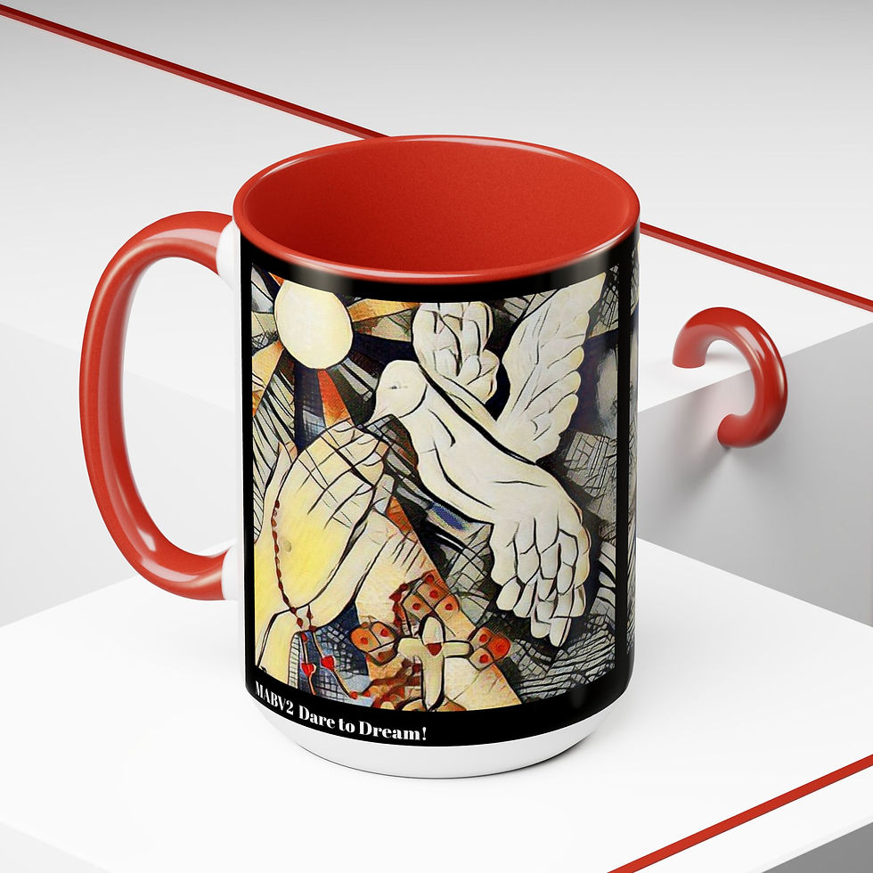 Thumbnail: Two-Tone Coffee Mugs, 15oz