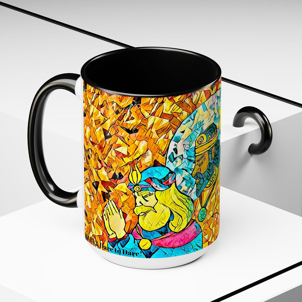 Thumbnail: Two-Tone Coffee Mugs, 15oz