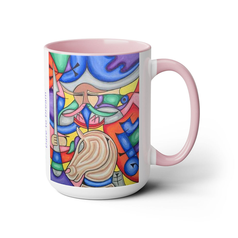 Thumbnail: Two-Tone Coffee Mugs, 15oz