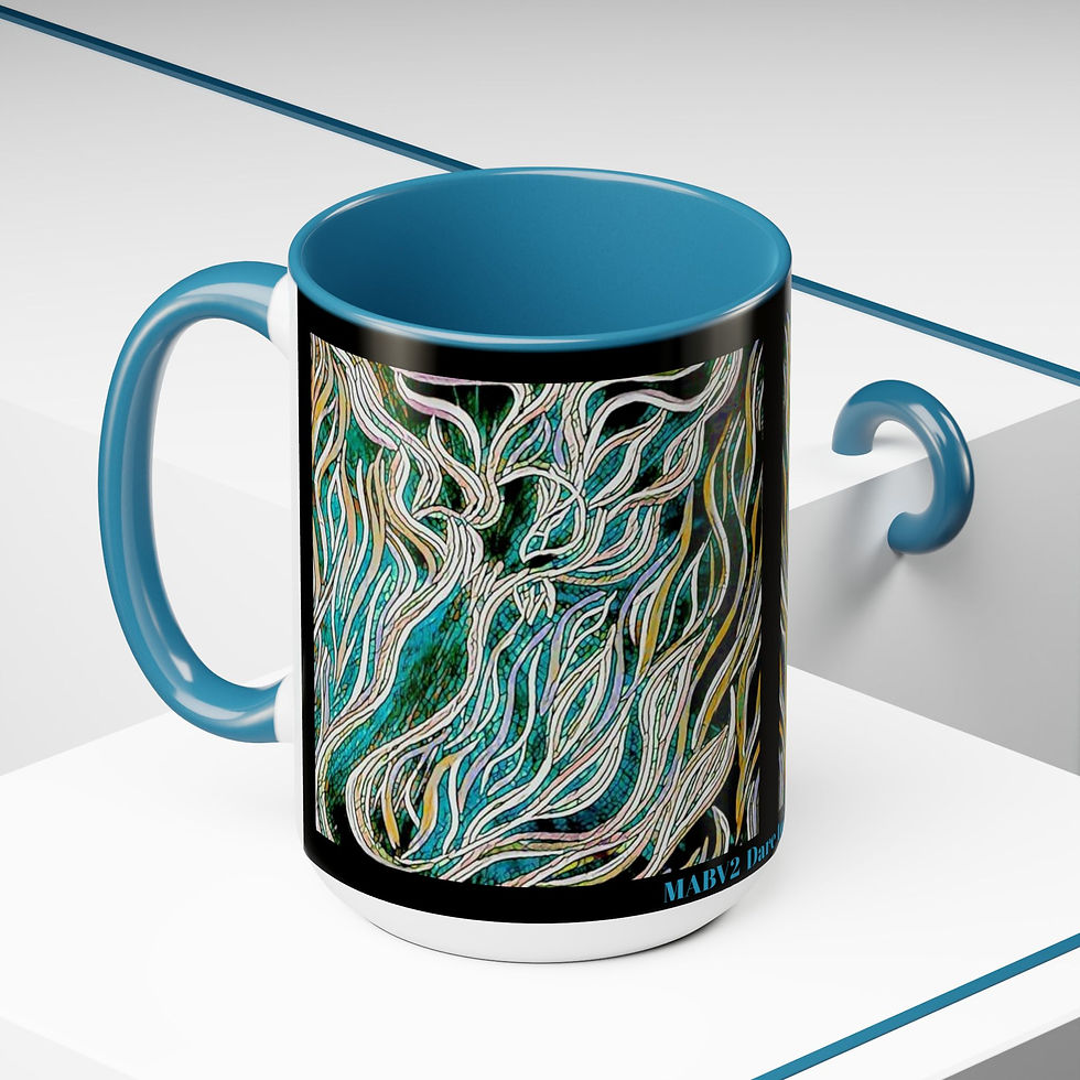 Thumbnail: Two-Tone Coffee Mugs, 15oz