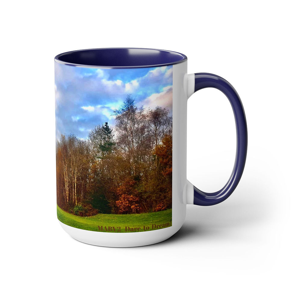 Thumbnail: Two-Tone Coffee Mugs, 15oz