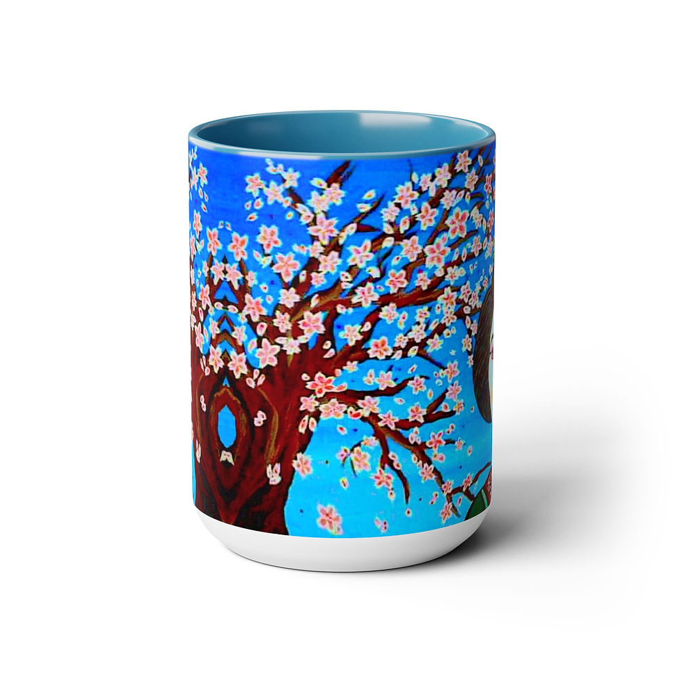 Thumbnail: Two-Tone Coffee Mugs, 15oz