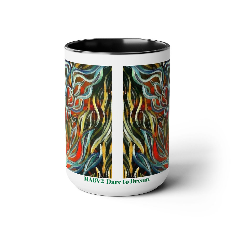 Thumbnail: Two-Tone Coffee Mugs, 15oz