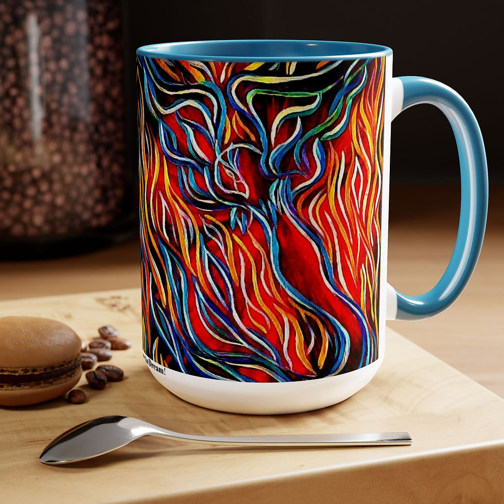 Thumbnail: Two-Tone Coffee Mugs, 15oz