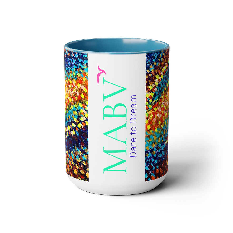 Thumbnail: Two-Tone Coffee Mugs, 15oz