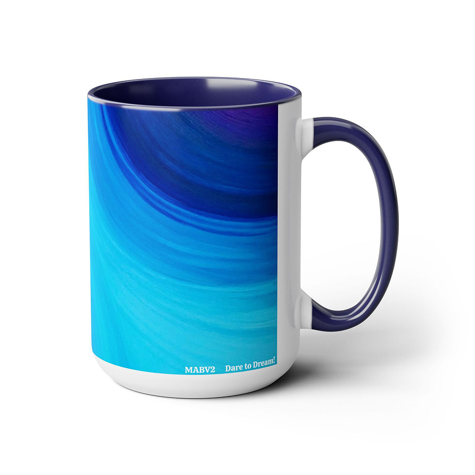 Thumbnail: Two-Tone Coffee Mugs, 15oz
