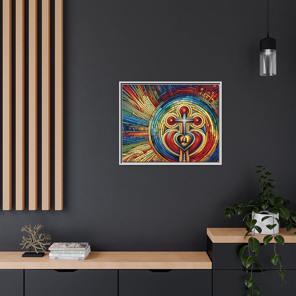 Thumbnail: Jesus: Loving Sacrifice Print on Canvas MABV2AI