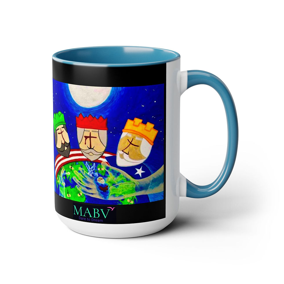 Thumbnail: Two-Tone Coffee Mugs, 15oz