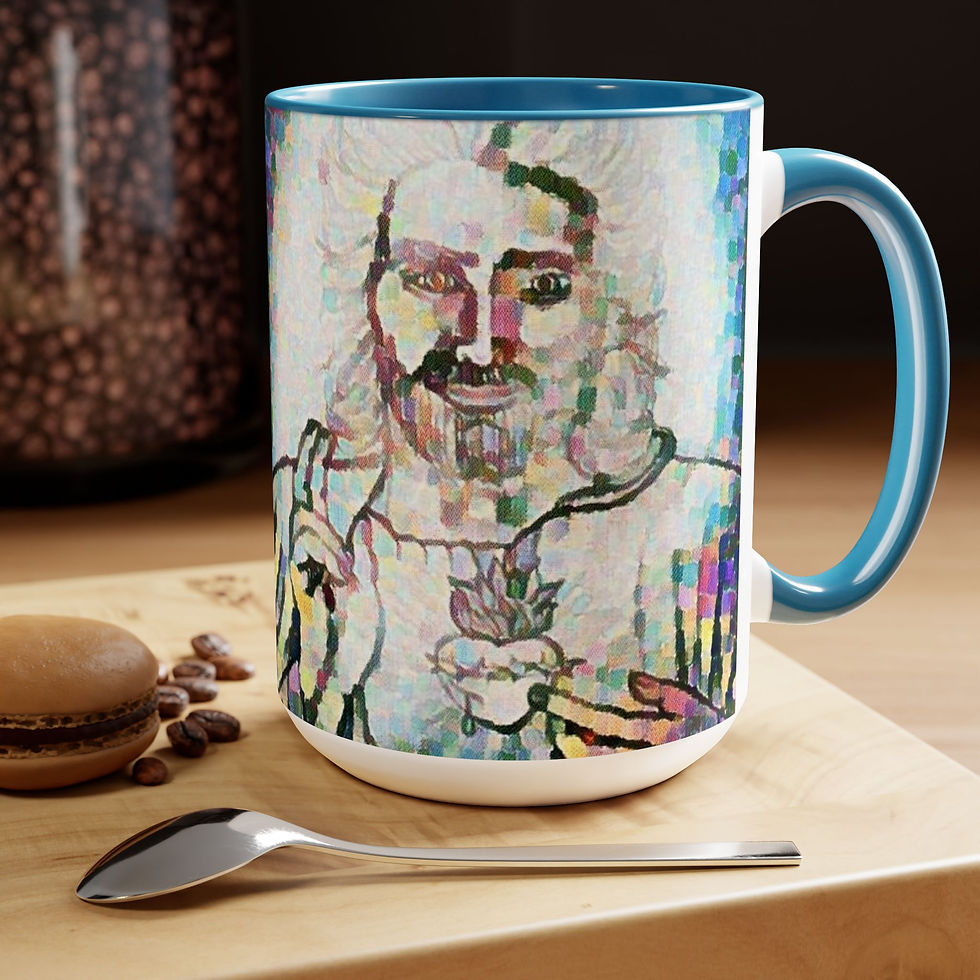 Thumbnail: Two-Tone Coffee Mugs, 15oz
