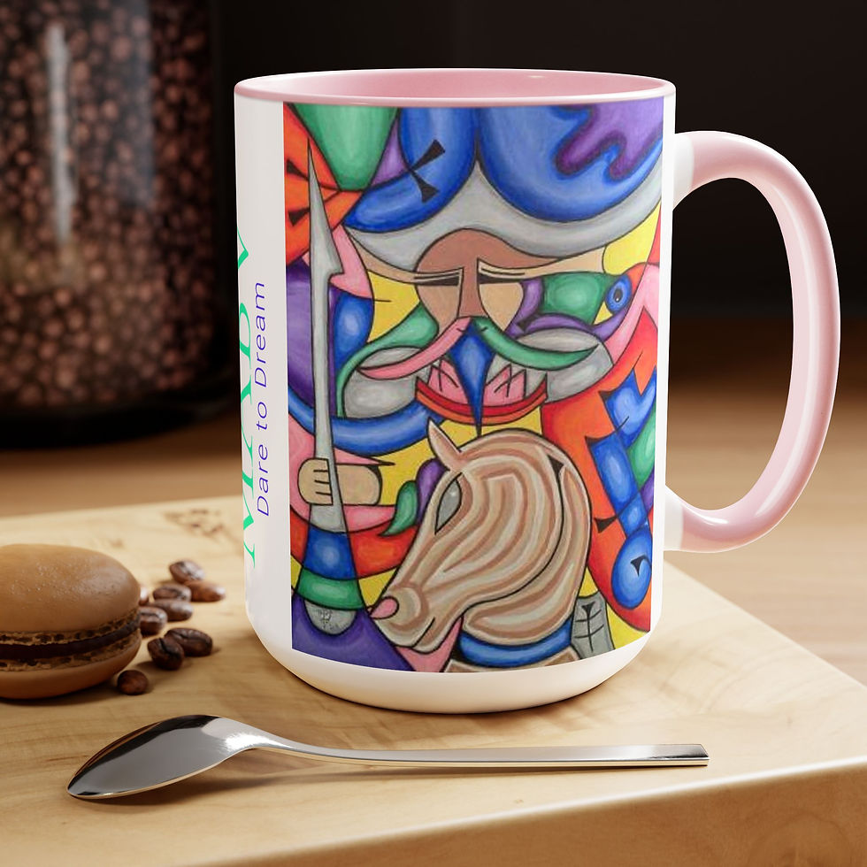 Thumbnail: Two-Tone Coffee Mugs, 15oz