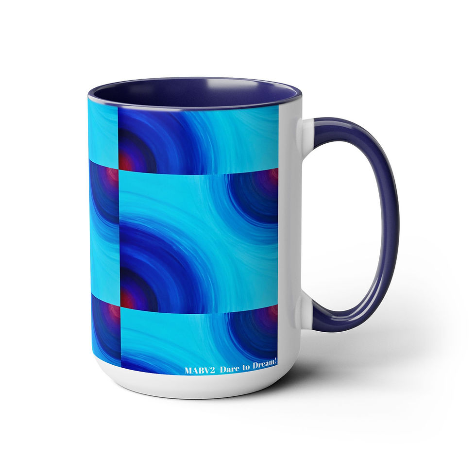 Thumbnail: Two-Tone Coffee Mugs, 15oz