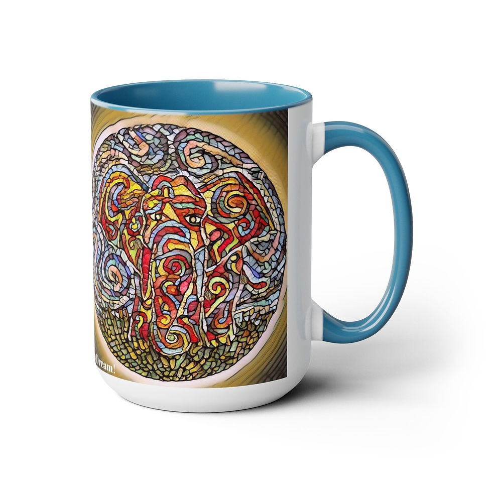 Thumbnail: Two-Tone Coffee Mugs, 15oz