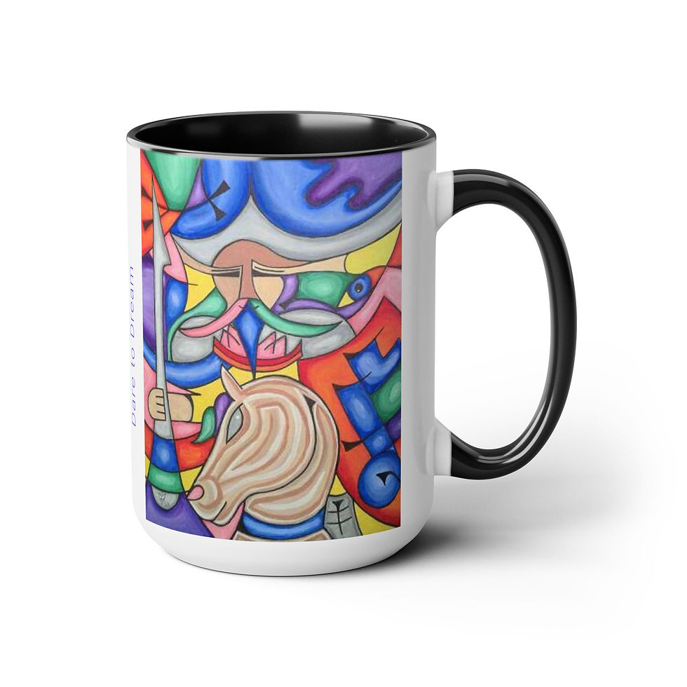 Thumbnail: Two-Tone Coffee Mugs, 15oz