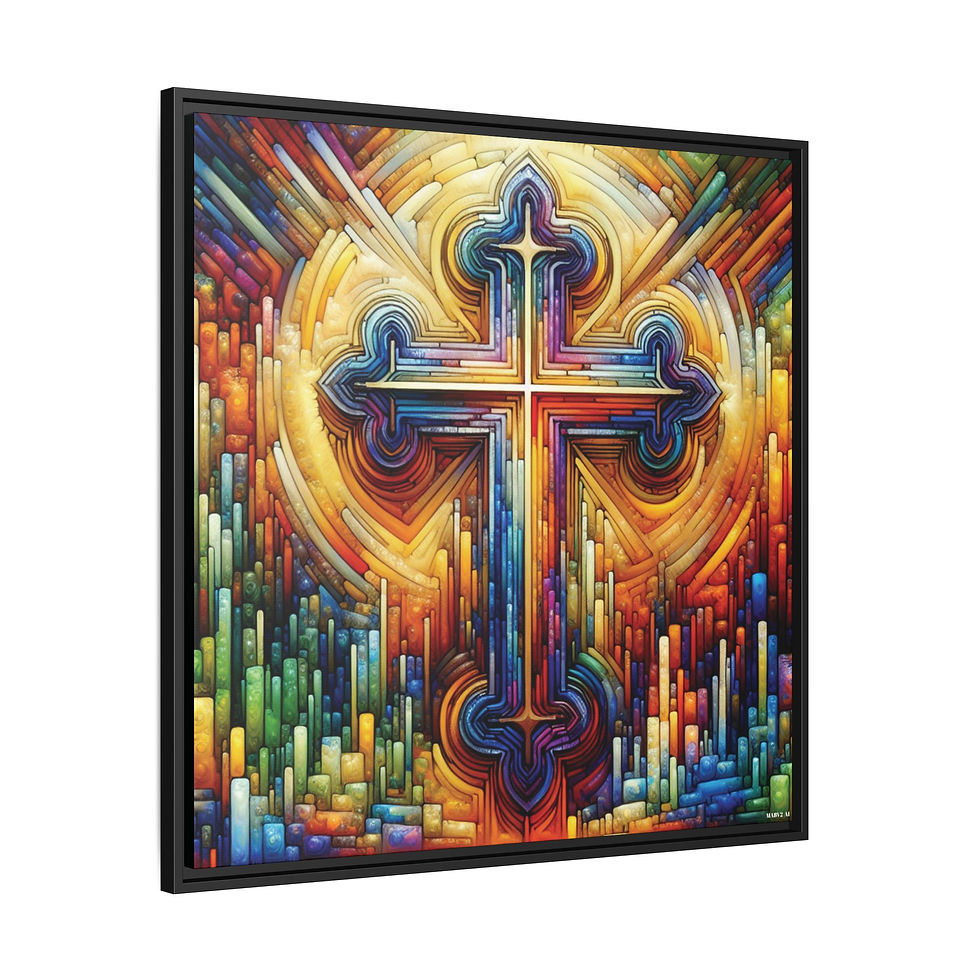 Thumbnail: The Cross of Christ Print on Canvas MABV2AI