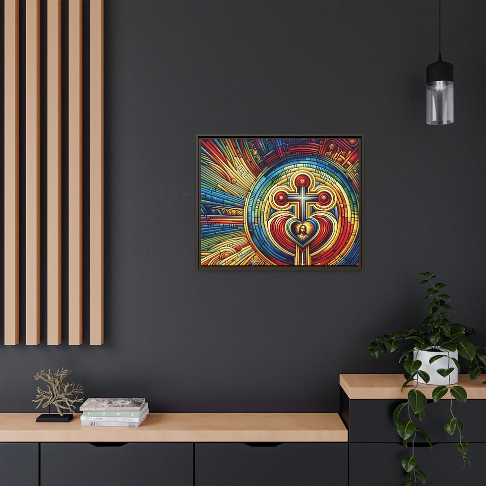 Thumbnail: Jesus: Loving Sacrifice Print on Canvas MABV2AI