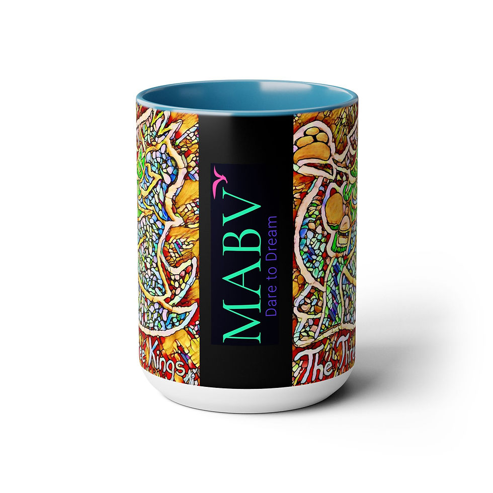 Thumbnail: Two-Tone Coffee Mugs, 15oz