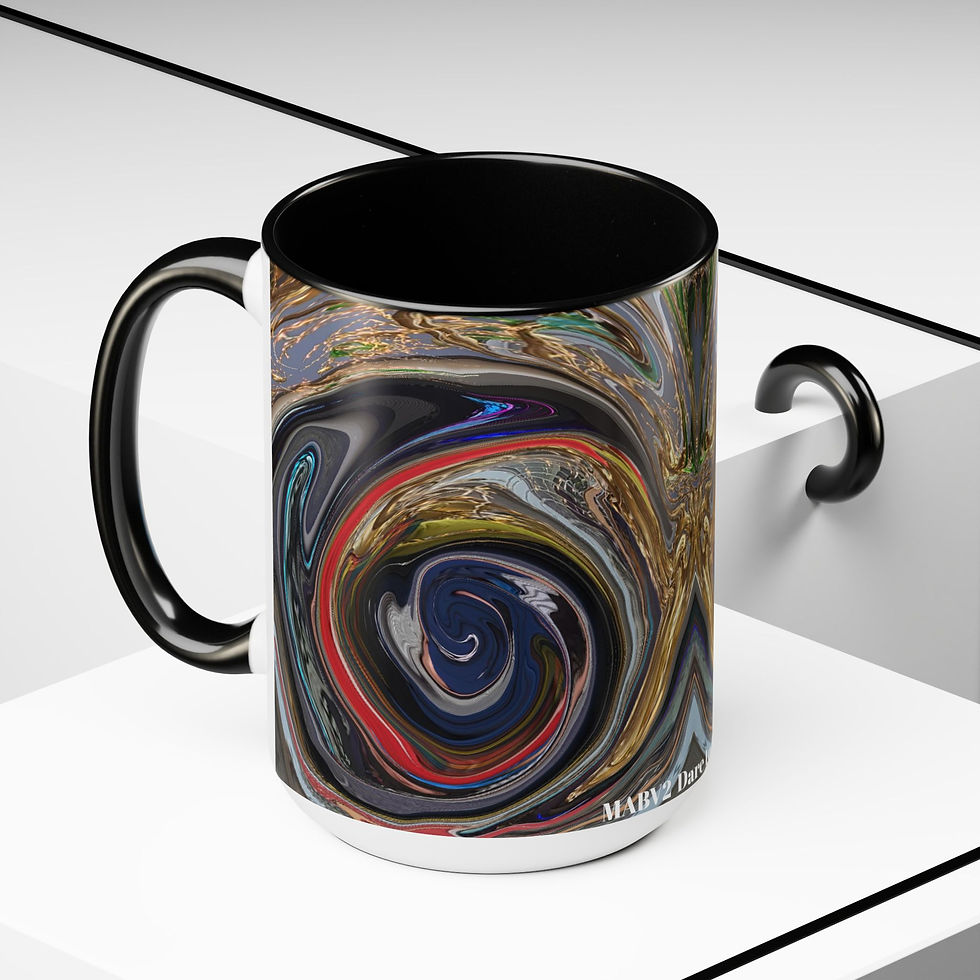 Thumbnail: Two-Tone Coffee Mugs, 15oz