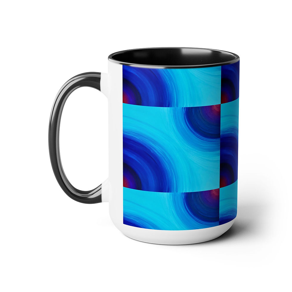 Thumbnail: Two-Tone Coffee Mugs, 15oz
