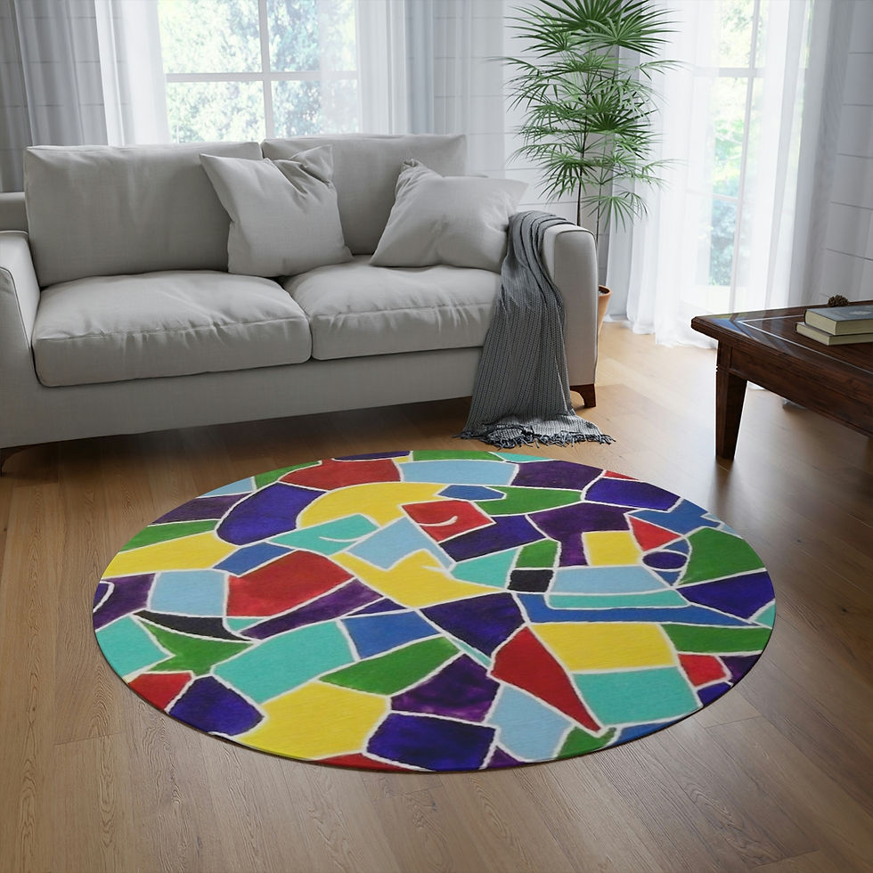 Quixote Abstract Round Rug