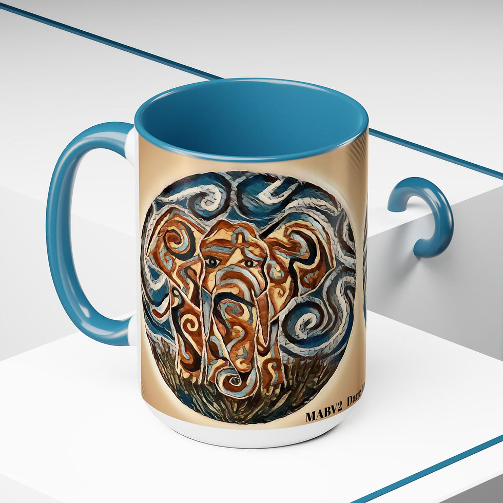 Thumbnail: Two-Tone Coffee Mugs, 15oz