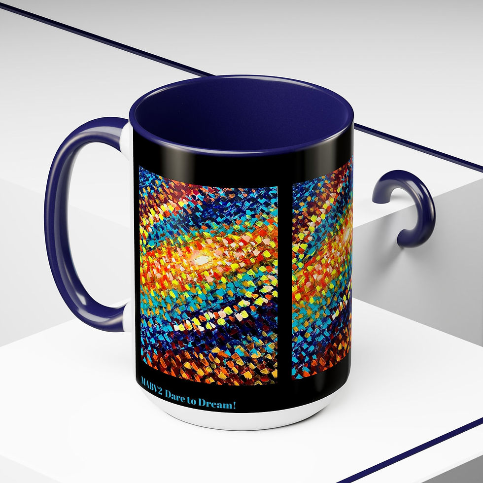 Thumbnail: Two-Tone Coffee Mugs, 15oz