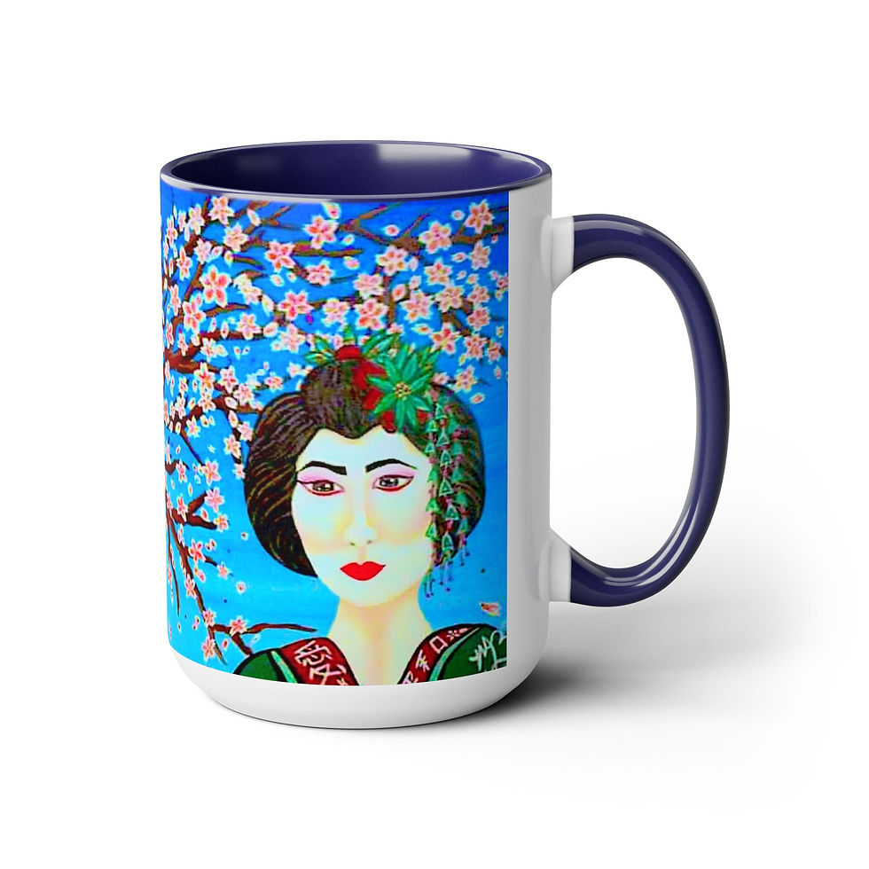 Thumbnail: Two-Tone Coffee Mugs, 15oz