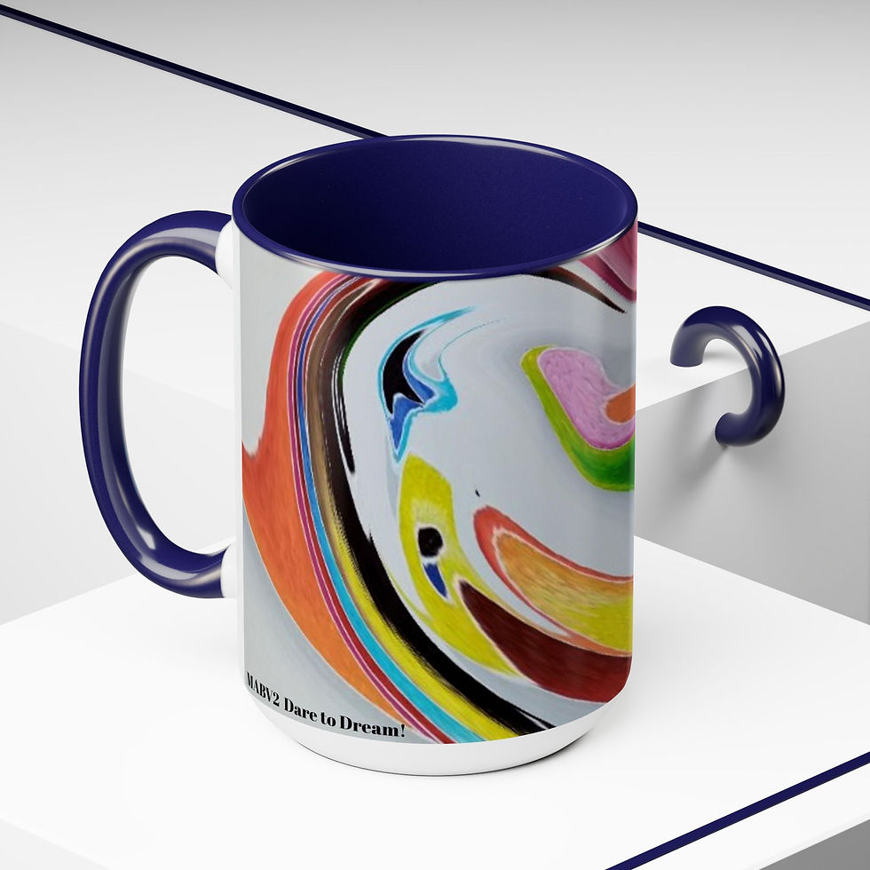 Thumbnail: Two-Tone Coffee Mugs, 15oz