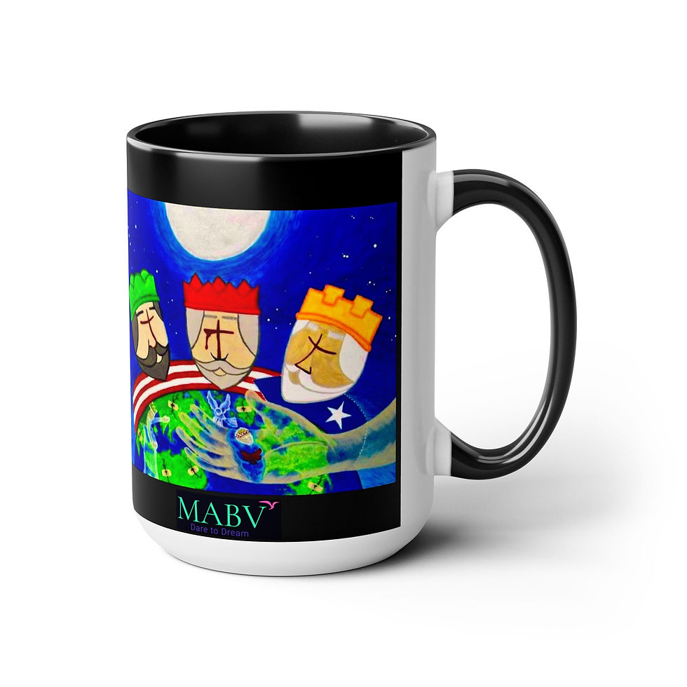 Thumbnail: Two-Tone Coffee Mugs, 15oz
