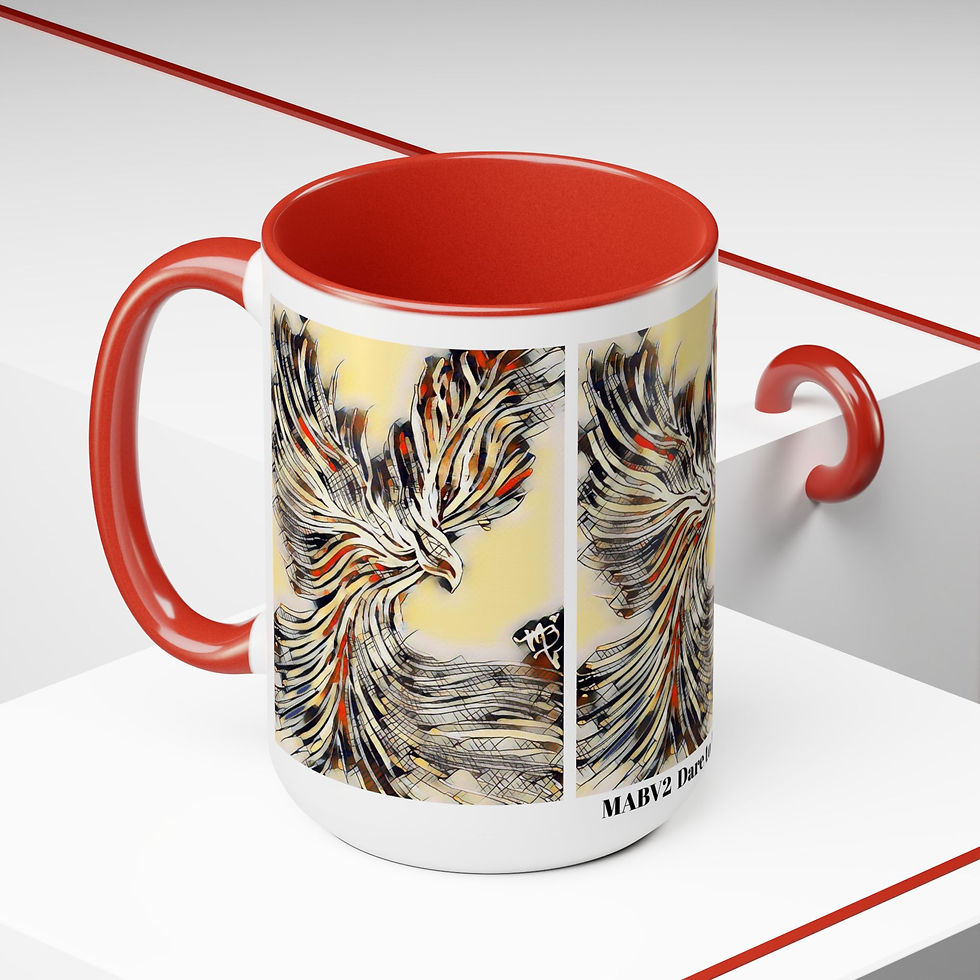 Thumbnail: Two-Tone Coffee Mugs, 15oz
