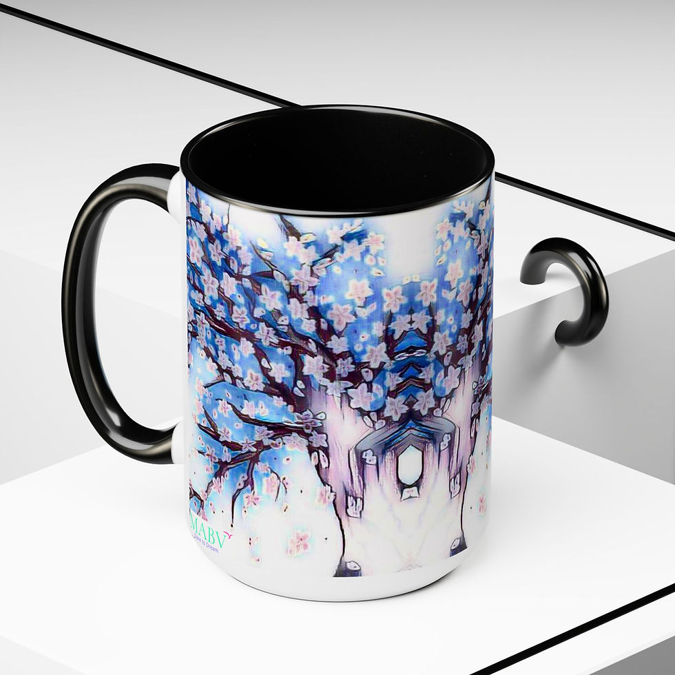 Thumbnail: Two-Tone Coffee Mugs, 15oz