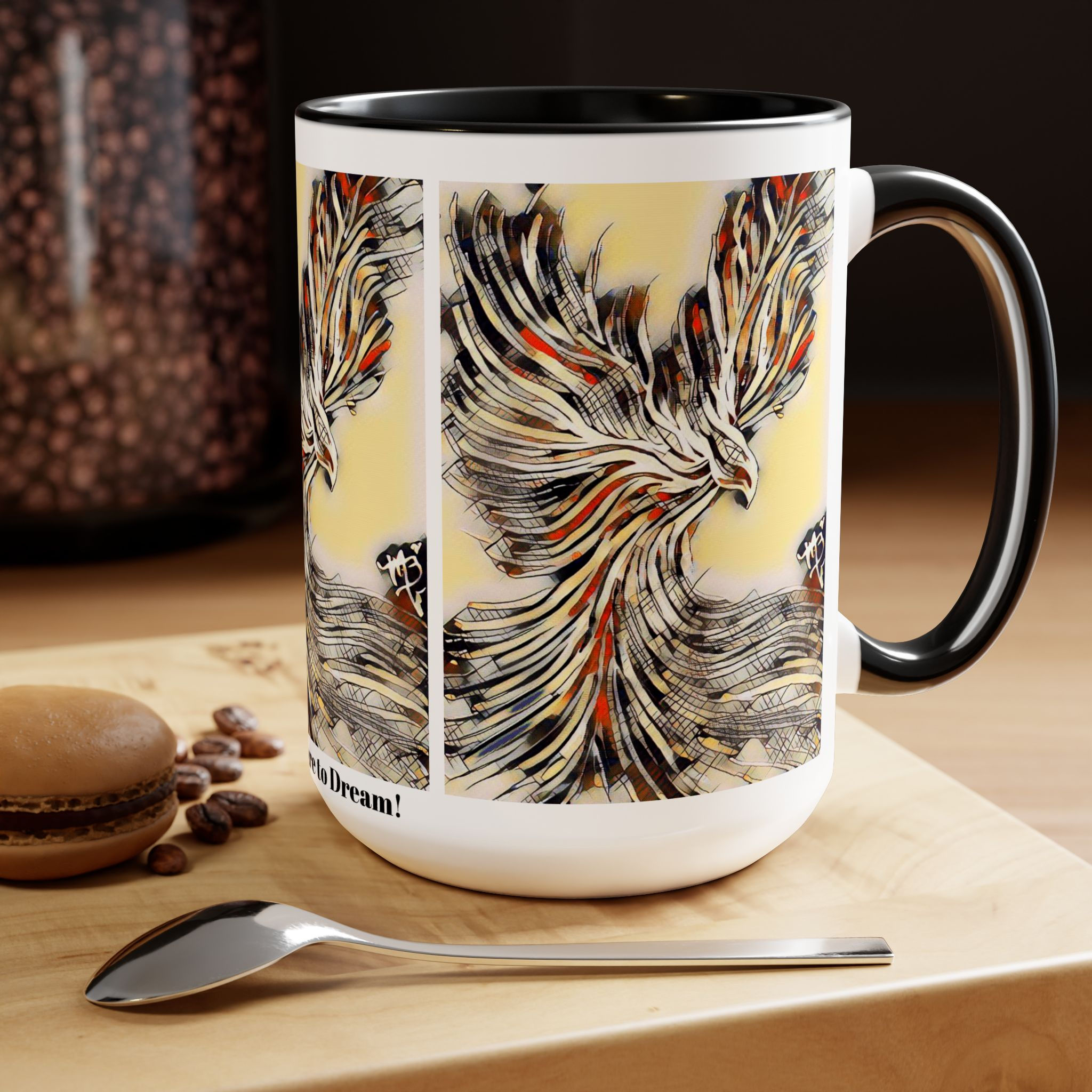 Two-Tone Coffee Mugs, 15oz
