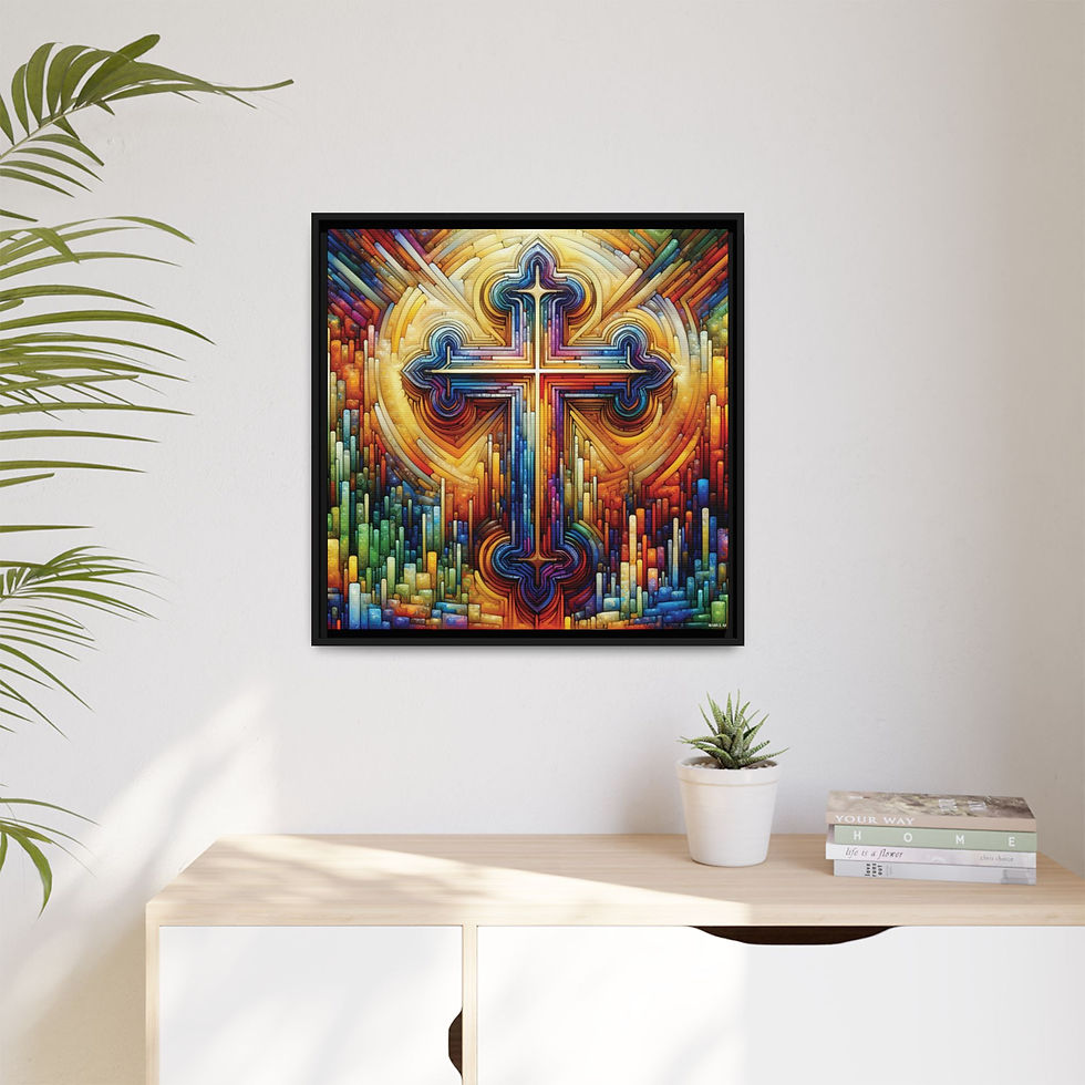Thumbnail: The Cross of Christ Print on Canvas MABV2AI