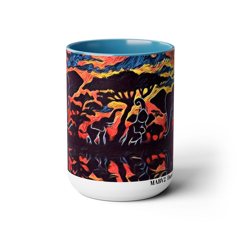 Thumbnail: Two-Tone Coffee Mugs, 15oz