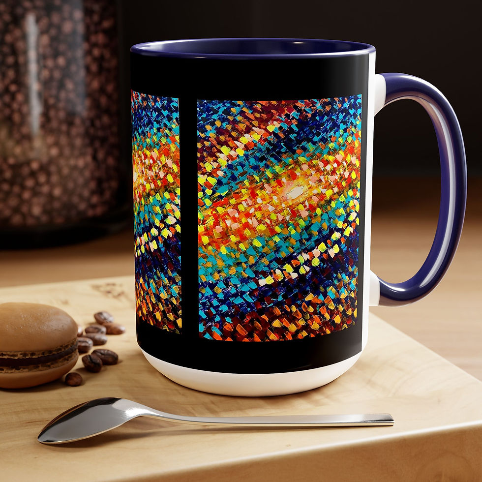 Thumbnail: Two-Tone Coffee Mugs, 15oz