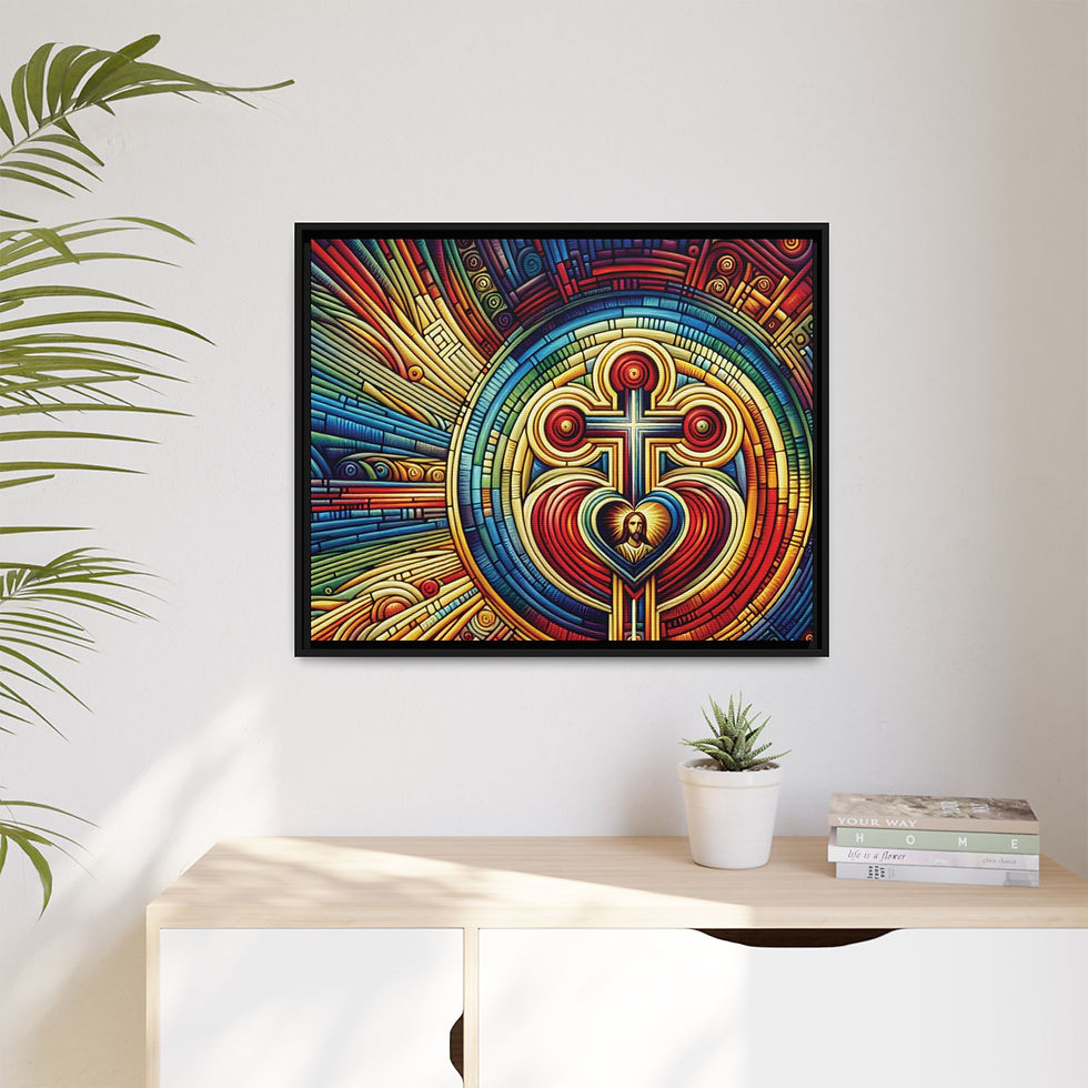 Thumbnail: Jesus: Loving Sacrifice Print on Canvas MABV2AI