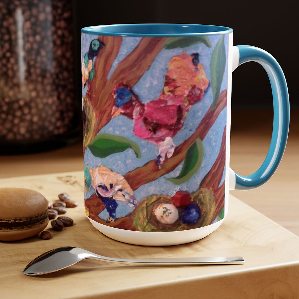Thumbnail: Two-Tone Coffee Mugs, 15oz