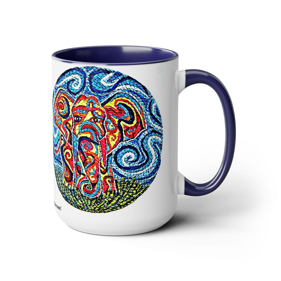 Thumbnail: Two-Tone Coffee Mugs, 15oz