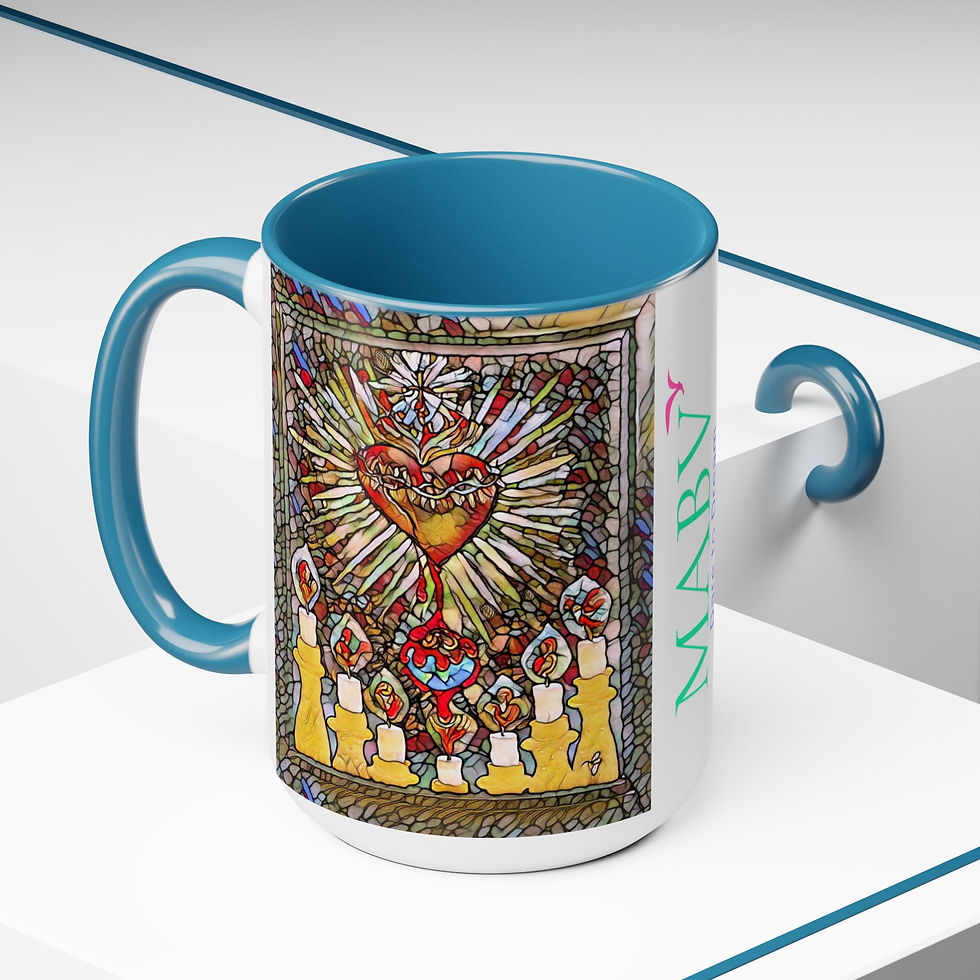 Thumbnail: Two-Tone Coffee Mugs, 15oz