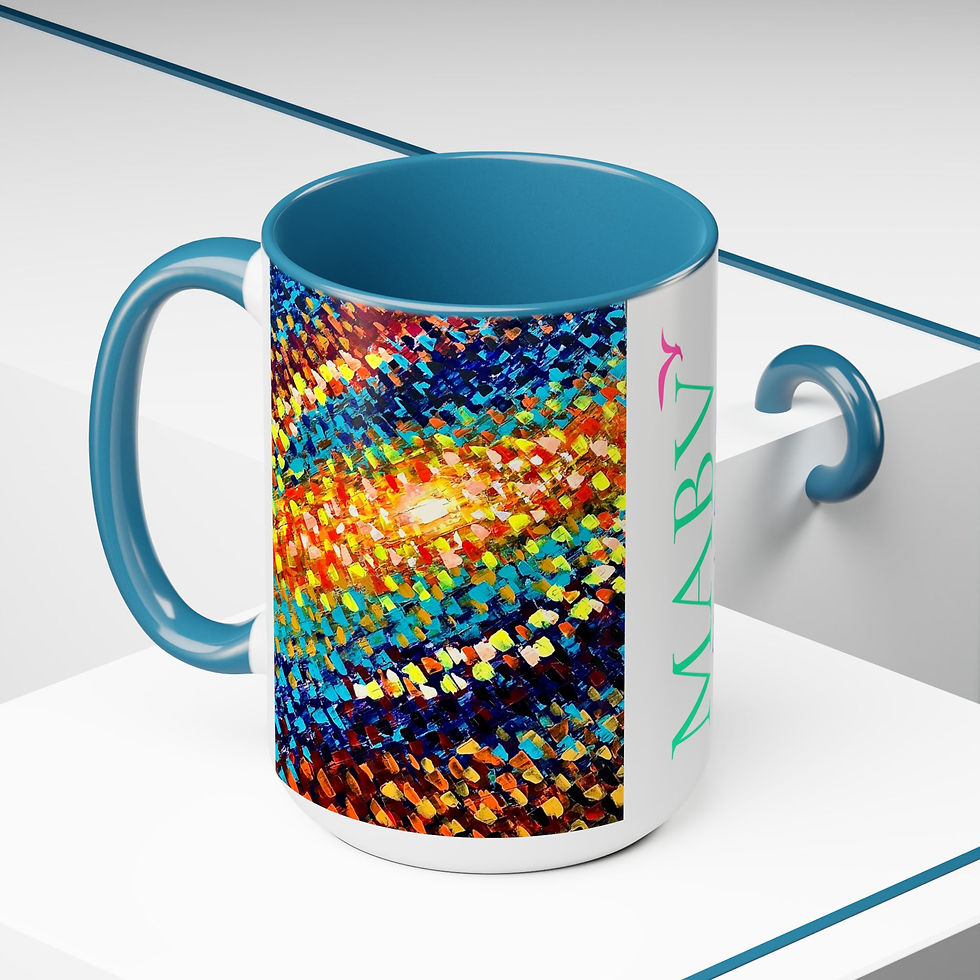 Thumbnail: Two-Tone Coffee Mugs, 15oz